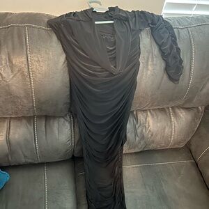 Sabora Black Long Sleeve Dress